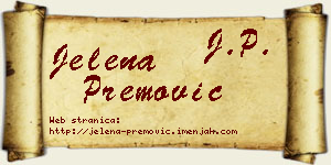 Jelena Premović vizit kartica